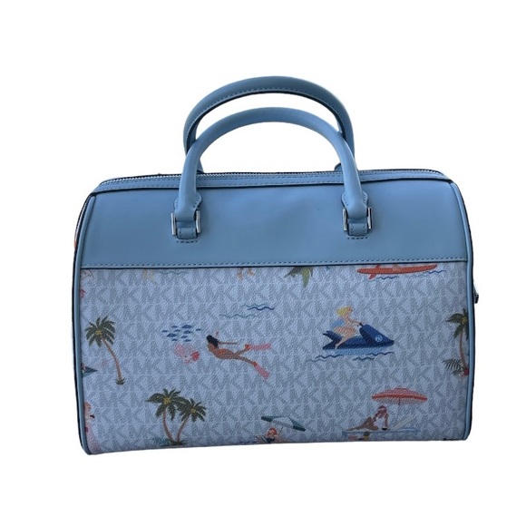 Michael Kors Jet Set Girls Light Blue & white print logo - Picture 6 of 11